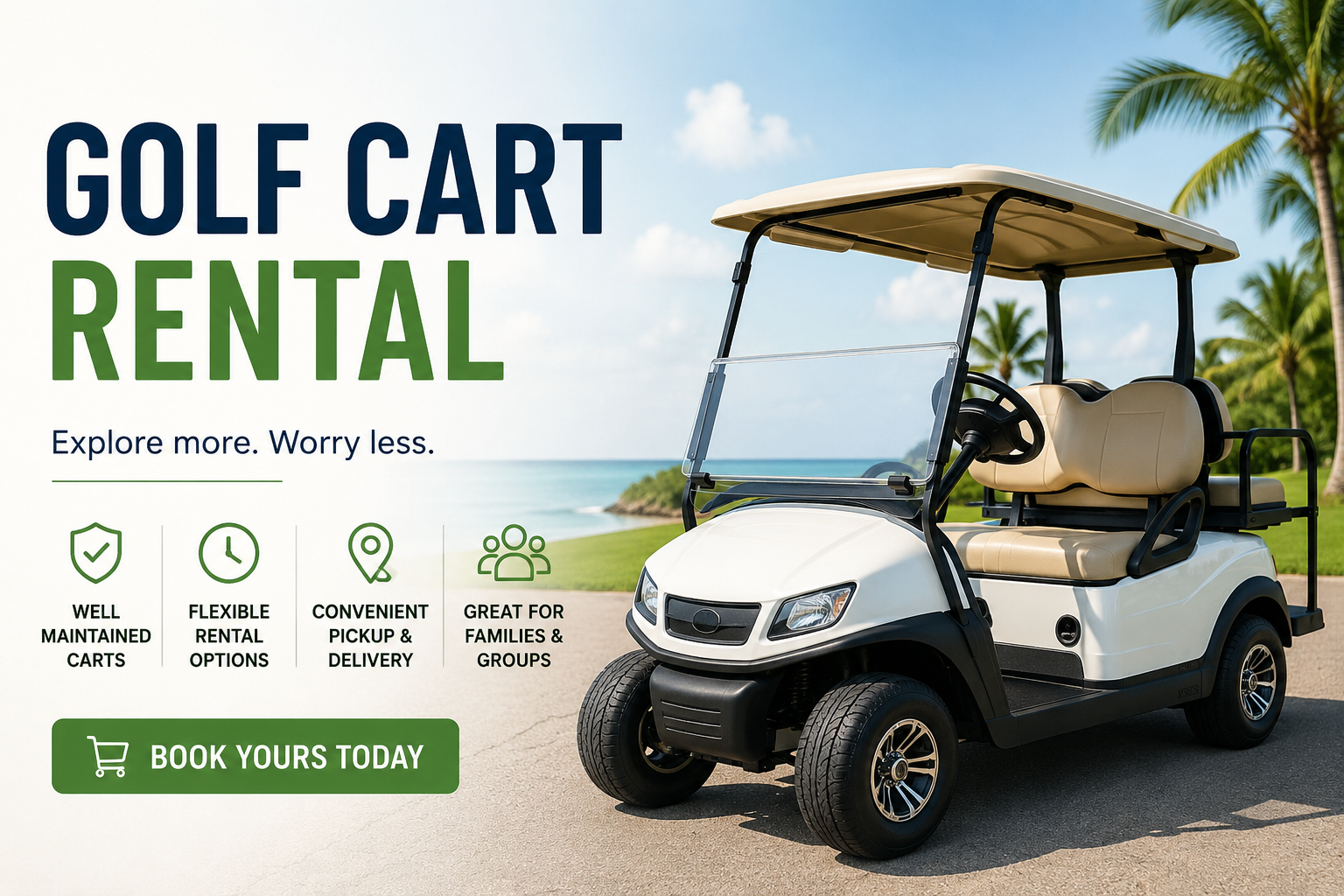 RENTAL Golf Cart (PLEASE READ)